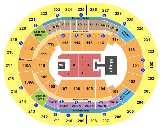 Kia Center Demi Lovato Seating Chart